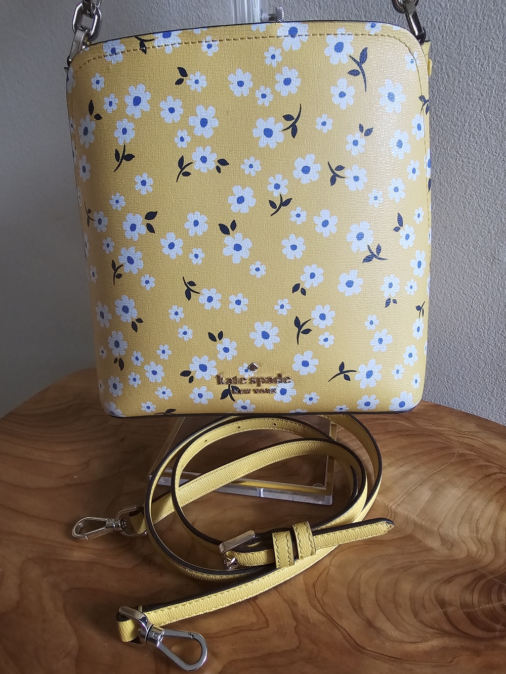 kate spade Yellow Floral Square Shoulder Bag - Picture 4 of 5